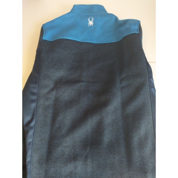 Spyder Encore Fleece Jacket - Men's Large Full-Zip OMSP178 - Electric Blues - Picture 3 of 5